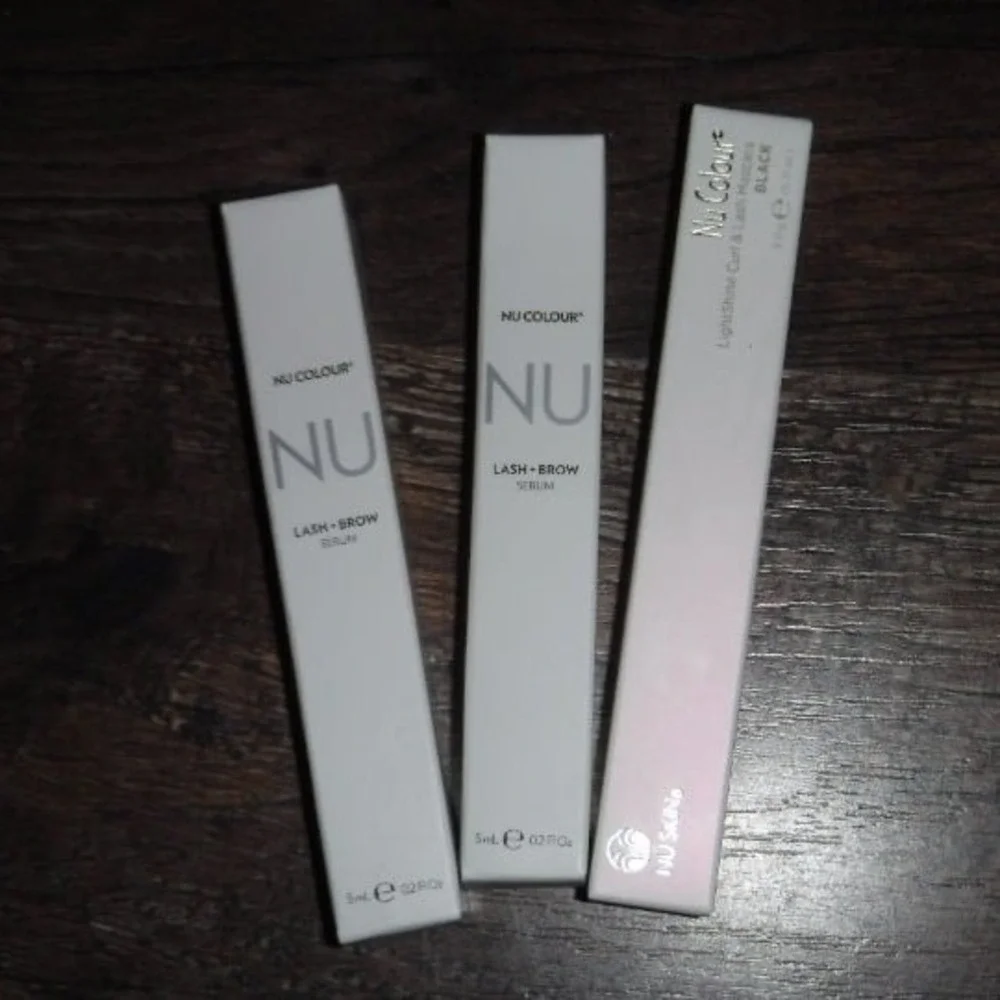 Nu Skin Nu Colour Lash & Brow Serum & Mascara Set Women OS Black NEW Bundle